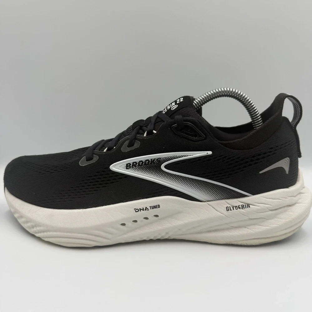 Brooks Glycerin 22 Women's Size 11 Black White‎ Athletic Running Shoes Sneakers